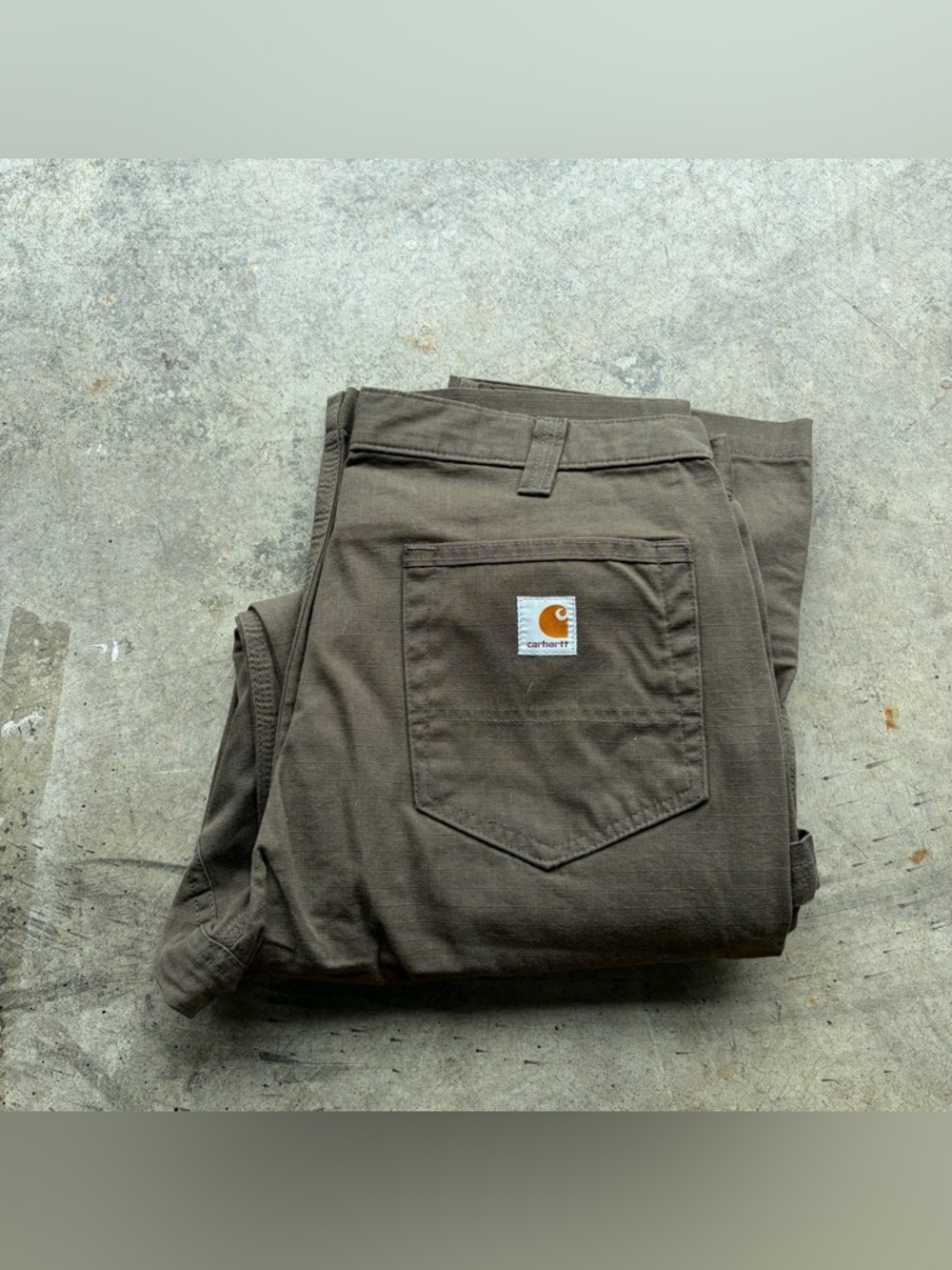 Carhartt B342 DFE Relaxed Fit Ripstop Cargo Work Pants Brown